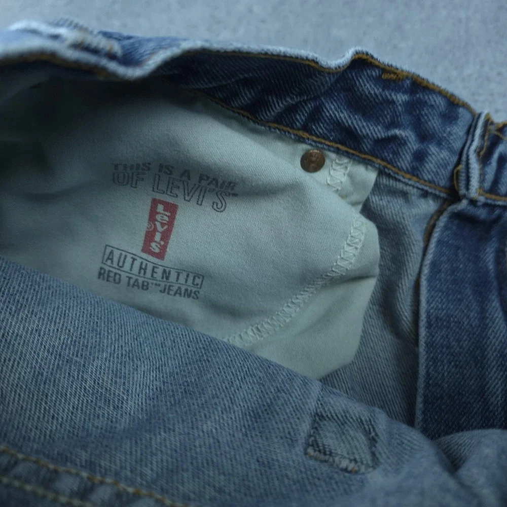 Vintage Levis 505 Jeans Mens 34x30 Blue Regular Straight Leg Denim 90s Tag 36x30